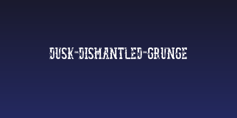 Dusk Dismantled Grunge Social Header