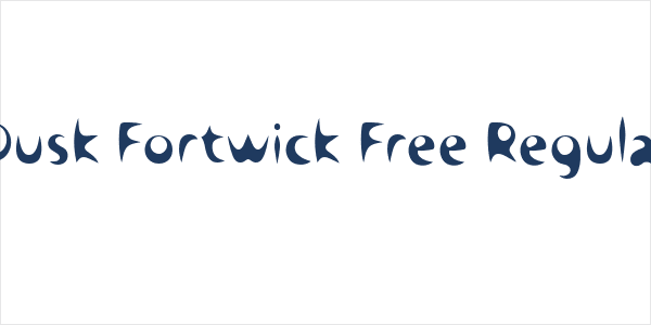 Dusk Fortwick Free Regular Logo