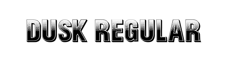 Dusk Regular  フリーフォントのダウンロード