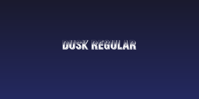 Dusk Regular Social Header