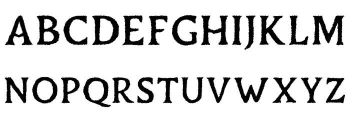 Duskey Free Rough Font Litere mari