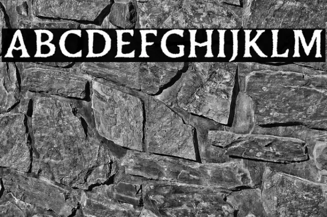 Duskey Free Rough Font examples