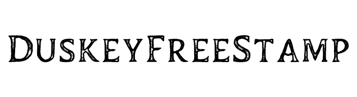 Duskey Free Stamp Font