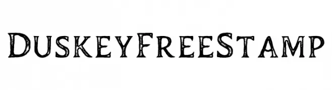 Duskey Free Stamp  Free Fonts Download