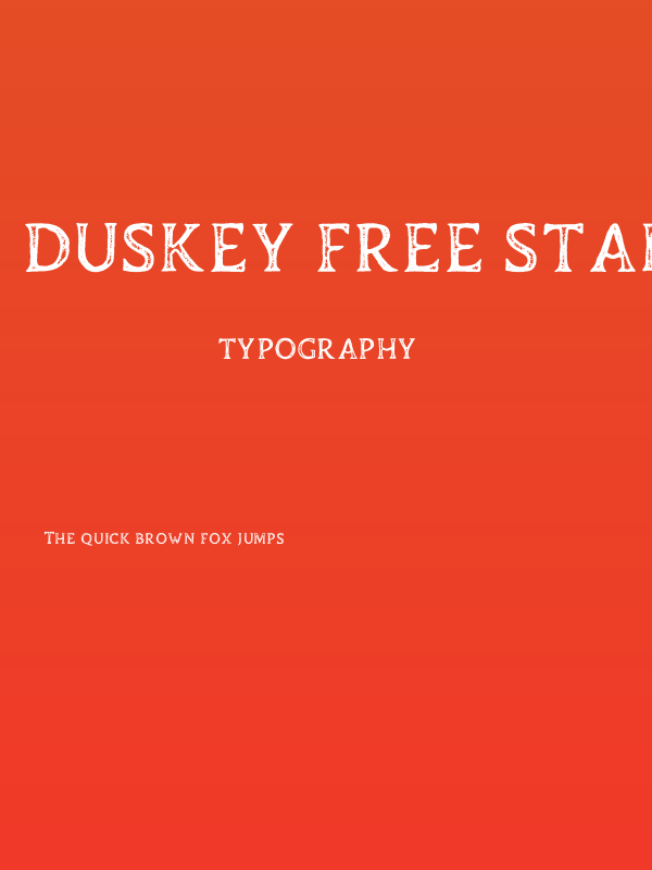 Duskey Free Stamp Poster