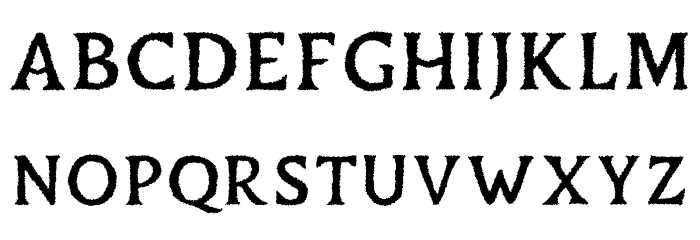 DuskeyFree-Rough Font LOWERCASE