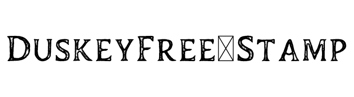 DuskeyFree-Stamp 字体