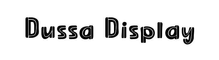 Dussa Display  नि: शुल्क फ़ॉन्ट्स डाउनलोड