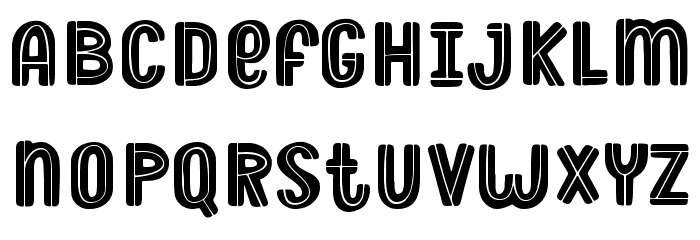 Dussa Display Font UPPERCASE