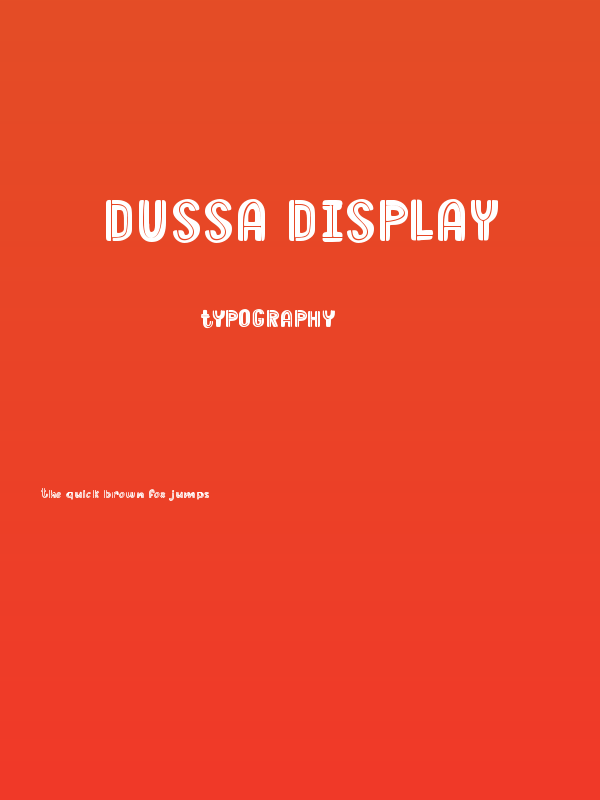 Dussa Display Poster