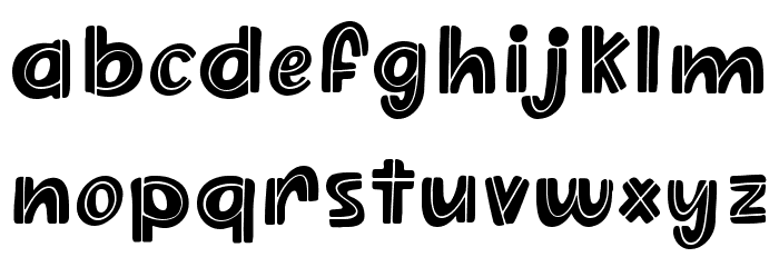 Dussa Display Font LOWERCASE
