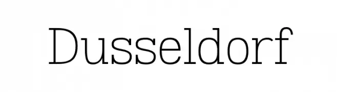 Dusseldorf  フリーフォントのダウンロード