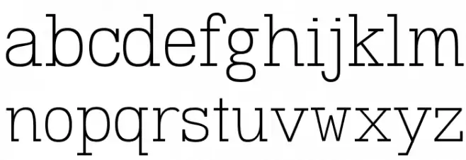 Dusseldorf Schriftart Kleinbuchstaben
