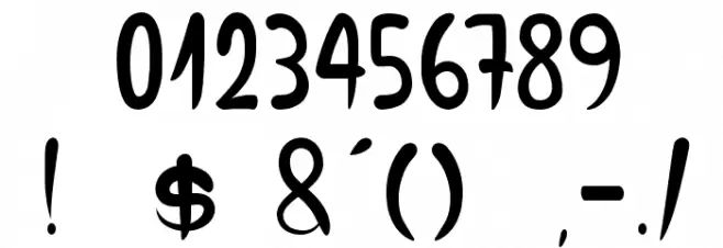 Dust & Blast Font OTHER CHARS