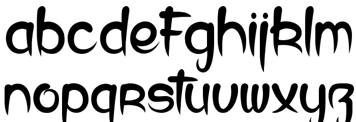 Dust & Blast Font LOWERCASE