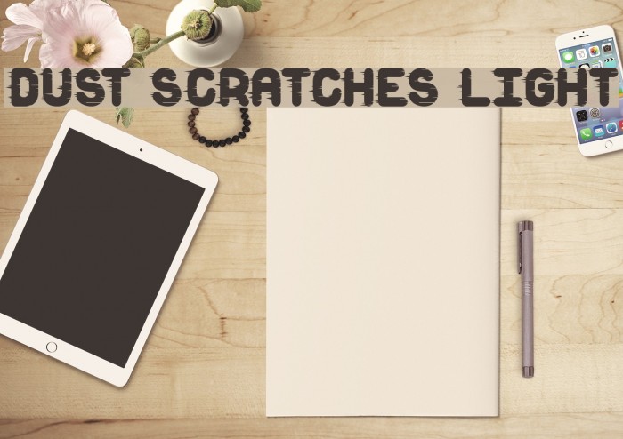 Dust Scratches light Шрифта examples