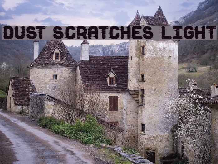 Dust Scratches light Шрифта examples