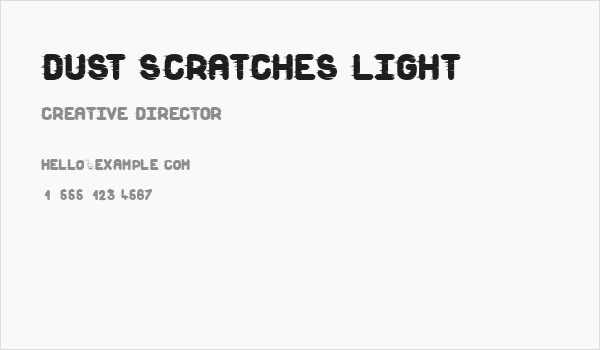Dust Scratches light Business Card