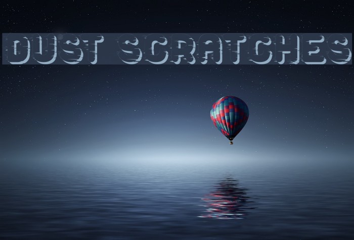 Dust Scratches Font examples