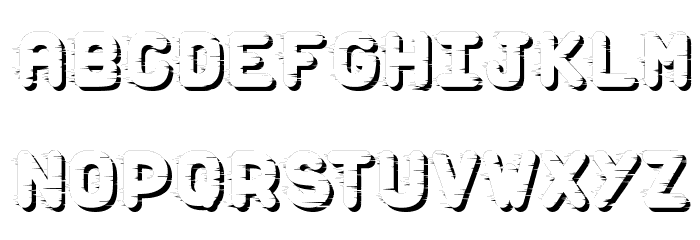 Dust Scratches Font LOWERCASE
