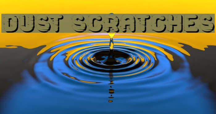 Dust Scratches Font examples