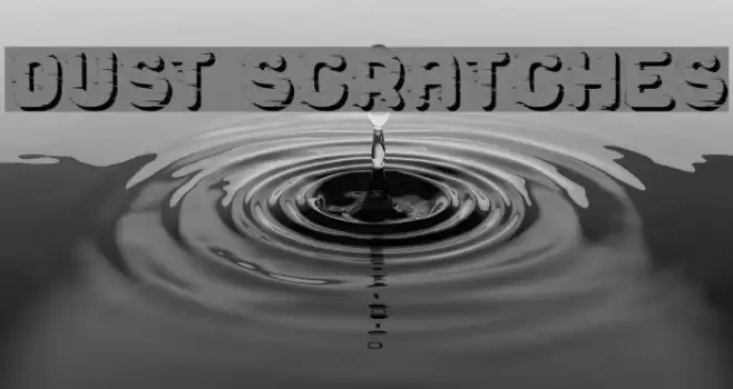 Dust Scratches Font examples