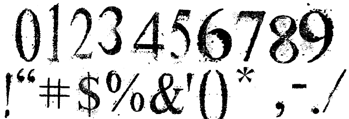 Dust Serif Font OTHER CHARS