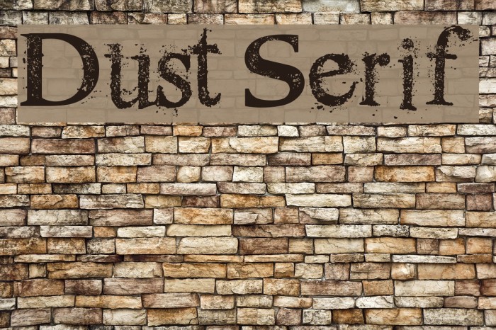 Dust Serif Font examples