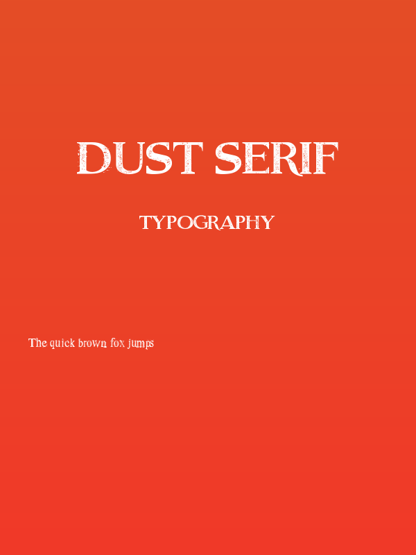 Dust Serif Poster