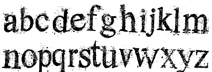 Dust Serif Font LOWERCASE
