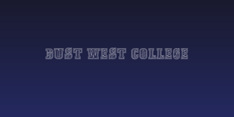 Dust West College Social Header
