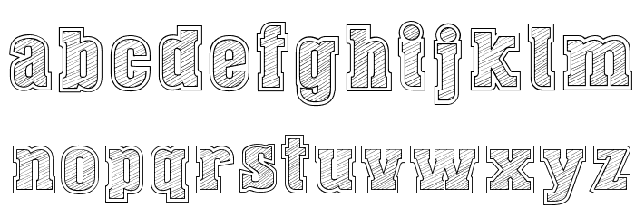 Dust West College Font LOWERCASE