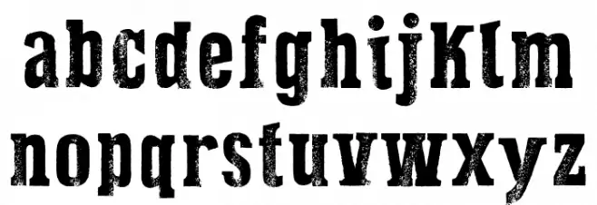 Dust West Italic Caratteri MINUSCOLO