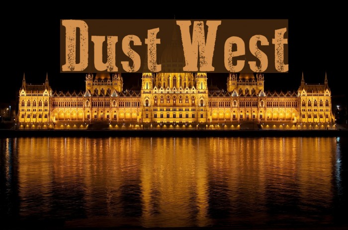 Dust West Font examples