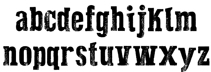 Dust West Font LOWERCASE
