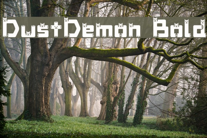 DustDemon Bold لخطوط تنزيل examples