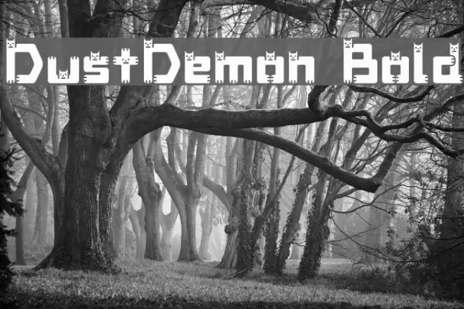 DustDemon Bold Font examples