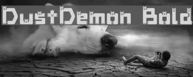DustDemon Bold Font examples