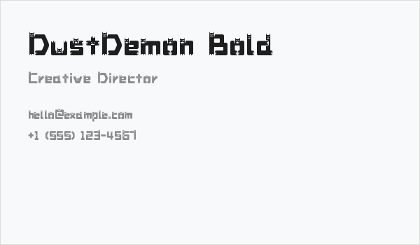 DustDemon Bold Business Card