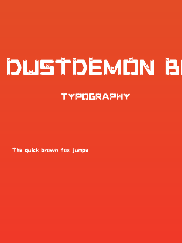 DustDemon Bold Poster