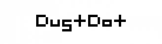 DustDot  フリーフォントのダウンロード