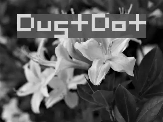 DustDot Шрифта examples