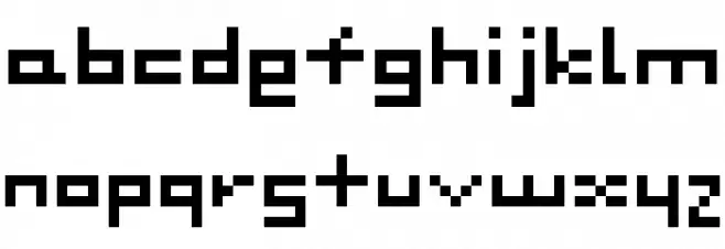 DustDot Шрифта строчной
