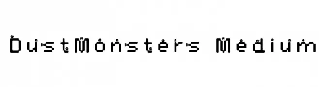 DustMonsters Medium  Скачать бесплатные шрифты