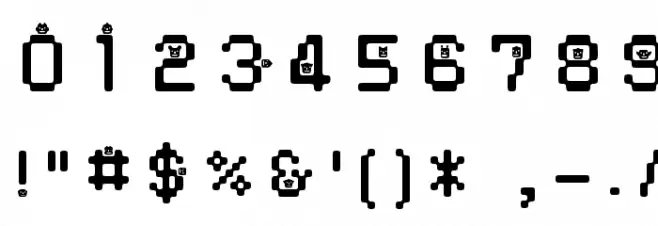 DustMonsters Medium Font OTHER CHARS