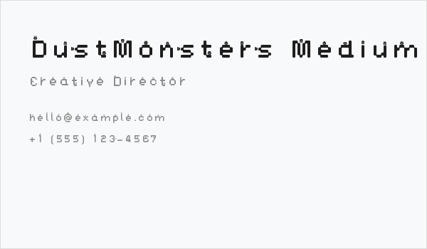 DustMonsters Medium Business Card