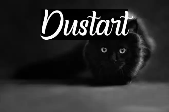Dustart Font examples