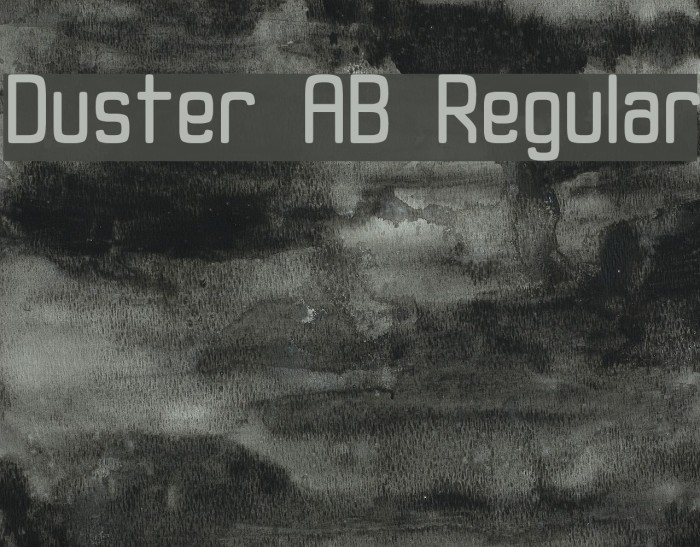Duster AB Regular Font examples