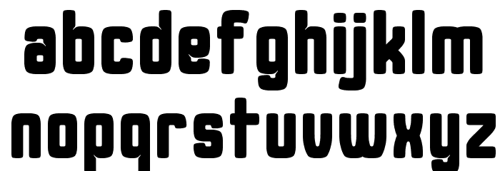 Duster AB Thick Font LOWERCASE