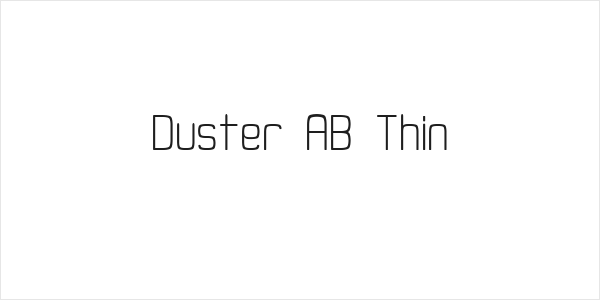 Duster AB Thin Logo